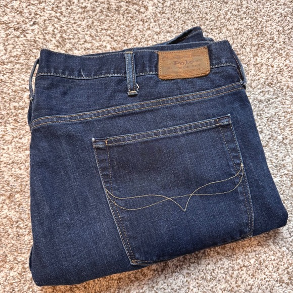 Polo Ralph Lauren Varick Slim Straight Denim Jeans Indigo Men's 44/46x30 - Picture 1 of 7